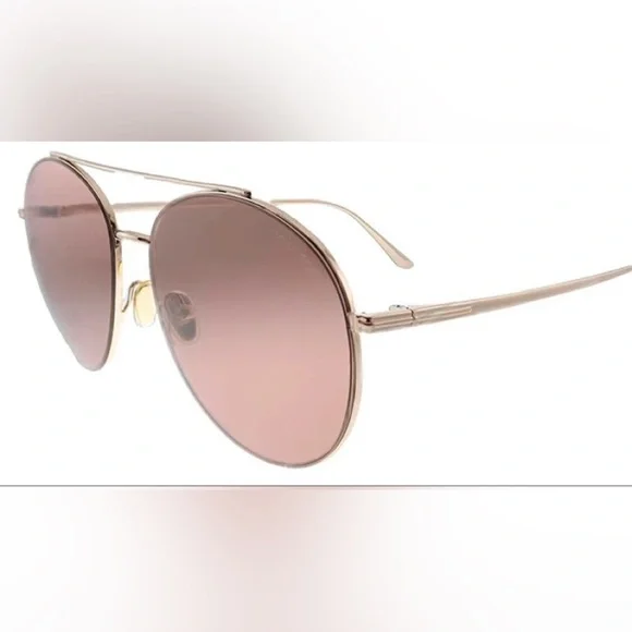 Tom Ford Simone 02 pink mirror aviator sunglasses - Picture 1 of 7